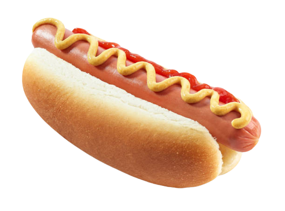 big, juicy hotdog
